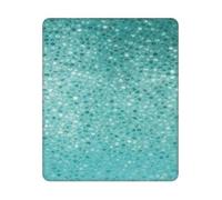 Small Dot Tiles Shape Print Rectangle Mouse Pad, Non-Slip Rubber Base Mouse Pad, 12 X 10 In