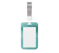 Small Dot Tiles Shape Printed Card Badge Holder with Neck Strap, Vertical Cards Holder Anti-Scratch and Easy-Scan, for Office, School