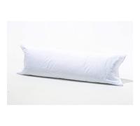 (Small Double 4Ft (48"), White) Long Bolster Body Pillow with Free Case Amigozone