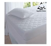 (Small Double 4FT) Luxury EGYPTIAN COTTON EXTRA DEEP QUILTED MATTRESS PROTECTORS Amigozone