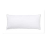 (Small Double 4ft, White) Hollowfiber Bolster Pillows with Free Pillowcases Anti Allergenic Super Bouncy Neck Back Leg Maternity Support Pillows with Pillowcase