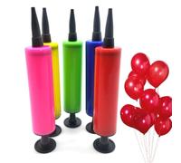 Small Double Action Hand Pump For Balloons Portable Manual Air Inflator PP