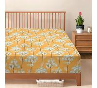 Small Double Fitted Sheet - Floral 100% Egyptian Cotton 400TC 30cm Depth