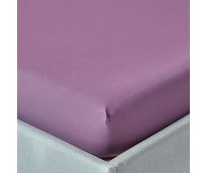 (Small Double, Grape) Egyptian Cotton Fitted Sheet 200 TC