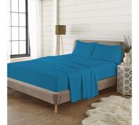(Small Double, Teal) Thermal Flannelette Brushed Cotton Fitted Sheets