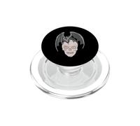 Small dragon on a skeleton skull PopSockets PopGrip for MagSafe