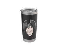 Small Dragon on a Skeleton Skull Stainless Steel Insulated Tumbler