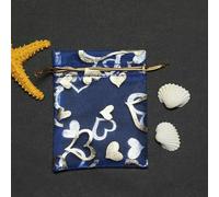 Small Drawstring Bag Wedding Decoration Packaging Drawstring Heart Design 50pcs 7 * 9/9 * 12cm
