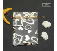 Small Drawstring Bag Wedding Decoration Packaging Drawstring Heart Design 50pcs 7 * 9/9 * 12cm