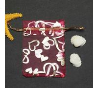 Small Drawstring Bag Wedding Decoration Packaging Drawstring Heart Design 50pcs 7 * 9/9 * 12cm