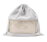 Small Drawstring Bags, Drawstring Shoe Bags | Drawstring Bags with Clear Window - Unique Design Soft Fleece Drawstring Storage Bag for Daily Use and V