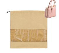 Small Drawstring Bags,Drawstring Shoe Bags,Dust Bags with Clear Window | Unique Design Soft Fleece Drawstring Storage Pouch for Daily Use and Storage