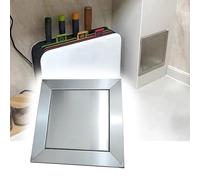 Small Drywall Access PanelTouch Latch Steel Fire Rated Door for Concealed Plumbing & Wiring Access 40x20cm (16x8in) Ideal for Alarm & Heating Systems