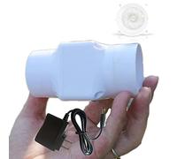 Small Duct Fan 2 Inch Inline Extractor Fan 6W 12V Air Circulation Diffuser Exhaust Blower Ventilation Cooling Vent Fans for Grow Tent Ceiling Basement ( Color : NO Adjustable Speed , Size : 2 inch )