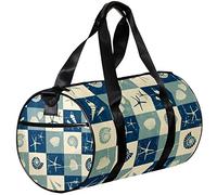 Small Duffel Bags Sports Tote Bag for Yoga,Ancient Seashell Starfish,Outdoor Fitness Bags Carry on Bag