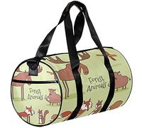 Small Duffel Bags Sports Tote Bag for Yoga,Animals Moose Fox,Outdoor Fitness Bags Carry on Bag