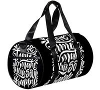 Small Duffel Bags Sports Tote Bag for Yoga,Take time to Make Your Soul Happy,Outdoor Fitness Bags Carry on Bag