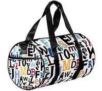 Small Duffel Bags Sports Tote Bag for Yoga,Word Colored Letters,Outdoor Fitness Bags Carry on Bag