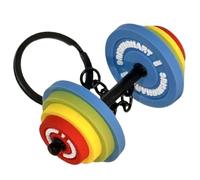 Small Dumbbell Key Ring - Removable Bag Ornament | Training Backpack Pendant | for Weight Lifter Trainers Sports Lovers Athletes Students
