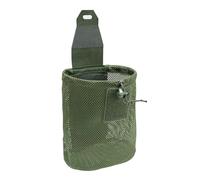 Small Dump Bag, Foldable Mesh Waist Bag - Large Capacity Drawstring Waist Bag for Organization Hunting Cycling Camping Climbing Travel, Army Green, Consulte la descripción, See description