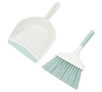 Small Dustpan and Brush Sets, Dustpan and Brush, Table Broom and Dustpan Set, Mini Cleaning Broom Brush and Dustpan Set, for Office Home Desktop Counter Keyboard Car Cleanin (Green)