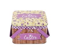 Small Easter Baskets, Metal Candy Box With Lid And Handle | Easter Candy Holder - For Holidays, Chocolates, Holiday , Treats And Occasions