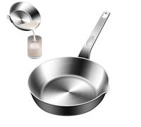 Small Egg Pan - Non-Stick Stainless Steel Omelet Pan, Individual Serving Pan, Small Egg Pan for Apartment, Dorm, Restaurant, Breakfast, Cooking, Dorm, Farmhouse, Cam
