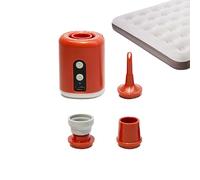 Small Electric Air Pump, Air Mattress Pump, Ultra Fast Electric Pool Float Inflator, Rechargeable Air Pump, 1600mAh Battery, Multifunctional with Camp Light