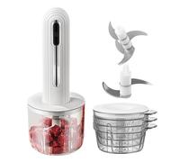 Small Electric Chopper - Food Processor With USB Charging,Wireless Portable Device for Chopping Onions, Vegetables, Fruit Processing and Grinding Meat