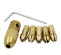 Small Electric Drill Bit Collet Micro Twist Drill Chuck Set 7pcs/Set 0.5-3mm