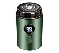 Small Electric Shaver - Rechargeable Face Beard Trimmer, Travel Size Beard Trimmer with Digital Display | Portable Shaving Kit for Dad, Boyfriend, Husband, Compact Electric Shaver for Easy Grooming