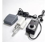 Small Electric Twisting Machine, Mini Wire Twisting Machine, 0-1200 RPM Variable Speed, Forward/Reverse, W/Foot Control & CNC Aluminum Chuck, for Wiring & Cable Processing