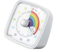 Small Electronic Timers with Colorful Rainbow Dials Time Management Device Quiet Operate Timers Tool for Kid & Adults Visual Countdowns