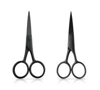 Small Embroidery Scissors - TRACOMPAN 2 Pack 3.5 Inch Stainless Steel Small Precision Sewing Scissors | Sharp Thread/Yarn Snips for Cross Stitch, Quilting & Knitting (Round Tip and Pointed Tip)