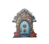 Small Enchanted Fairy Door - Outdoor Fairy Doors For Trees, Entrance To Miniature Dollhouse | For Miniature Fairy Doors Garden Decorations