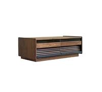 Small End Tables Modern Coffee Table 120cm Country Black Walnut Center Table, Modern Living Room Console, Suitable for Hotels, Lounges, Cafés Coffee Tables for Living Room