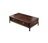 Small End Tables Modern Coffee Table Chinese Style Wooden Coffee Table Small Apartment Living Room Home Floor Coffee Table Rectangular Tea Table Coffee Tables for Living Room