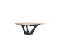 Small End Tables Modern Coffee Table Small Coffee Table Hotel Model Room Oval Negotiation Coffee Table Coffee Tables for Living Room(A)