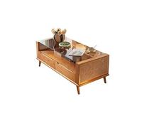Small End Tables Modern Coffee Table Small Rattan Coffee Table Living Room Quiet Style Leisure Wooden Home Furniture Coffee Table Coffee Tables for Living Room