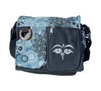 Small Ethnic Printed Cotton Bag Ethnic Crossbody Bag Women's Crossbody Bag Ethnic Indian Style (Grey 02)