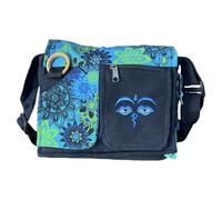 Small Ethnic Printed Cotton Bag Ethnic Crossbody Bag Women's Crossbody Bag Ethnic Indian Style (Turquoise 02)