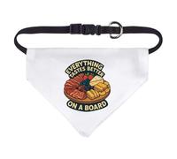Small 'Everything Tastes Better On A Board' Dog/Cat/Pet Bandana (PD00065993)
