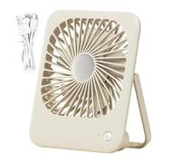 Small Fan Lightly Rechargeable - Quiet Table Fan Compact Portable Cooling Fan for Office Bedroom Home Travel RV Beach Use | in