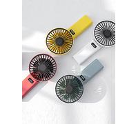 Small Fan Portable Portable Small Handheld Charging Cute Desktop Student Dormitory Small USB Mini-Yellow Grass Green Season ☆ Charger ☆ Super Silent ☆