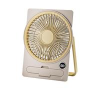 Small Fan | Ultra Quiet Portable Fan with Mobile Holder - Electric Personal Cooling Tool with LCD Digital Display Powered by USB Hanging and Standing for