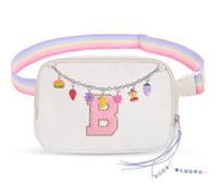 Small Fanny Pack Crossbody for Girls Women,Belt Waist Bag Pack for Women Girls,Womens Girls Fanny Pack, Pink, B