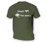Small Far Away Mens T-Shirt [Army Medium]