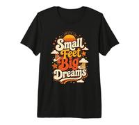 Small Feet Big Dreams Kids Graphic Design Premium T-Shirt