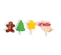 Small Festive Lollipop Parrot Foot Toys - Pack of 4
