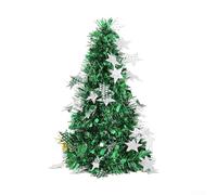 Small Festive Tree for Holiday Decoration, Designed for Tabletop or Counter Use in Homes, Offices, and Shops (green)